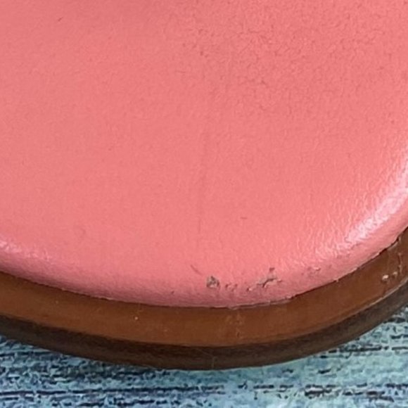 MICHAEL Michael Kors Mira Womens Size 10M Peach Leather Thong Sandal - Picture 9 of 10